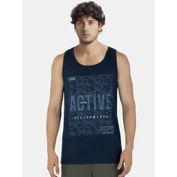 Jockey Super Combed Cotton Rich Graphic Printed Tank Top - 9928-picture-25