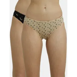 Jockey SW01 Women's Medium Coverage Super Combed Cotton Bikini (Pack of 2_Colors & Prints May Vary)-picture-22