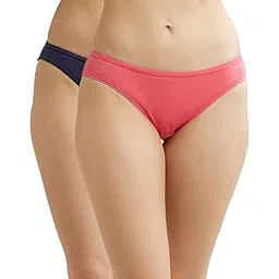 jockey SW01 Women's Medium Coverage Super Combed Cotton Elastane Stretch Mid Waist Bikini with Concealed Waistband and Stay Fresh Treatment (Pack of 2_Colors & Prints May Vary)-picture-28