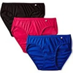 jockey Synthetic Bikini Briefs For Women [Pack Of 3], Multicolour Large-picture-25