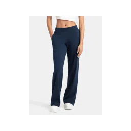 Jockey U102 Women Super Combed Cotton Rich Relaxed Fit Wide Leg Pants - Navy-picture-15