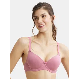 Jockey UnderWired Padded Cotton Medium Coverage Multiway Styling Tshirt Bra-1245-picture-27
