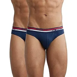 jockey US49 Men's Super Combed Cotton Solid Brief with Ultrasoft Waistband (Pack of 2)-picture-54