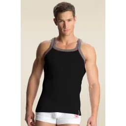 Jockey US54 Men's Super Combed Cotton Rib Square Neckline Gym Vest(Shoulder Starp Color May Vary)-picture-36