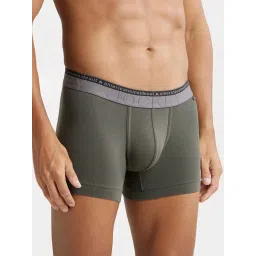 Jockey US60 Men's Super Combed Cotton Elastane Stretch Solid Trunk with Ultrasoft Waistband image 3