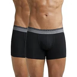 jockey US60 Men's Super Combed Cotton Elastane Stretch Solid Trunk with Ultrasoft Waistband (Pack of 2)-picture-18