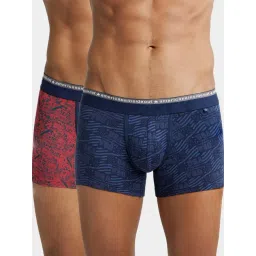 Jockey US63 Super Combed Cotton Trunks with Ultrasoft Waistband - Pack of 2 (Prints May Vary)-picture-42