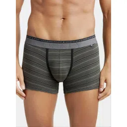 Jockey US68 Men's Super Combed Cotton Elastane Stretch Stripe Trunk image 1