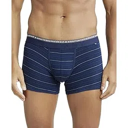 jockey US68 Men's Super Combed Cotton Elastane Stretch Stripe Trunk with Ultrasoft Waistband-picture-11