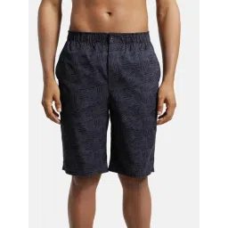 Jockey US88 Grey Super Combed Mercerised Cotton Bermuda Shorts with Side Pocket (Prints May Vary)-picture-10