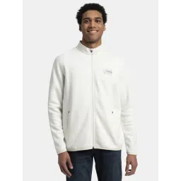 Jockey White Cotton Regular Fit Jacket-picture-24