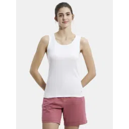 Jockey White Round Neck Tank Top-picture-23