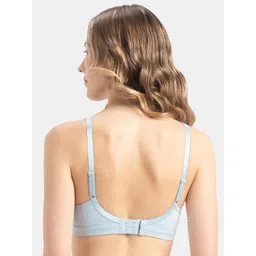 Jockey Wirefree Non Padded Cotton Full Coverage Solid Moulded Everyday Bra-FE41 image 3