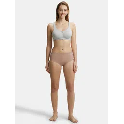 Jockey Wirefree Non Padded Cotton Full Coverage Solid Moulded Everyday Bra-FE41 image 5