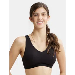 Jockey Wirefree Padded Cotton Full Coverage Sleep Bra with Removable Pads-ES04-picture-29