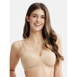 Jockey Wirefree Padded Cotton Full Coverage Tshirt Bra with Adjustable Straps-FE40-picture-28