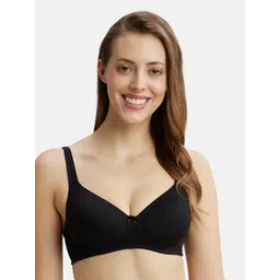 Jockey Wirefree Padded Cotton Full Coverage Tshirt Bra with Broad Fabric Straps-FE35-picture-34