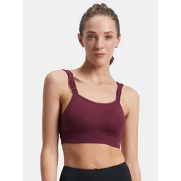 Jockey Wirefree Padded Soft Touch Microfiber Full Coverage Racerback Sports Bra-MI16-picture-36