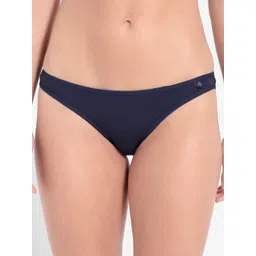 Jockey Women Navy Blue Solid Bikini Briefs-picture-41