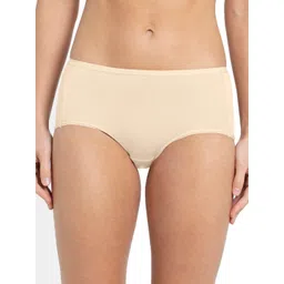 Jockey Women Nude-Coloured Solid Basic Briefs-picture-16