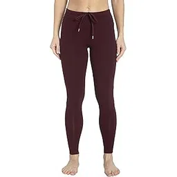 jockey Women's Slim Fit Cotton Blend Yoga Pants (38139_Purple_S)-picture-24