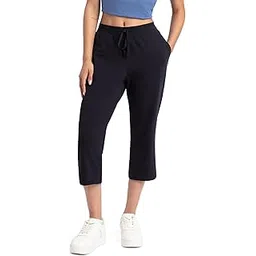 jockey Women's Slim Fit Cotton Capri Pants (1300-0105-BLACK_M_Black_M)-picture-25