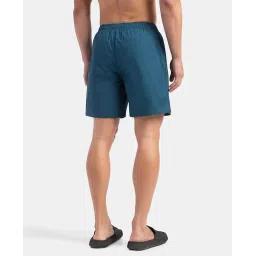jockey MC10 Men's Super Combed Mercerized Cotton Woven Fabric Boxer Shorts_Seaport Teal_XL image 2