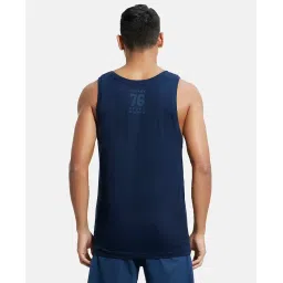 jockey Men's Regular Fit Tank Top (9928_Navy_Large) image 2