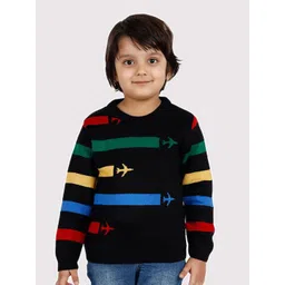 JoE Hazel Boys Self Design Long Sleeves Acrylic Pullover-picture-32