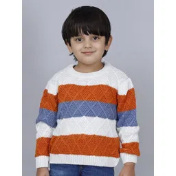 JoE Hazel Boys Striped Acrylic Pullover-picture-16