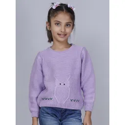 JoE Hazel Girls Cable Knit Acrylic Pullover-picture-37