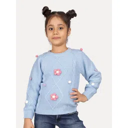 JoE Hazel Girls Self Design Pullover-picture-20