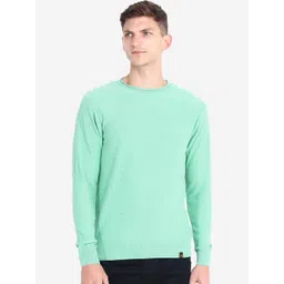 JoE Hazel Men Green Pure Cotton Pullover-picture-23
