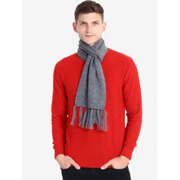 JoE Hazel Men Grey Solid Muffler-picture-26