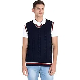 joe hazel Men Halfsleeve Cricket Vest Sweater-picture-21