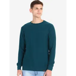JoE Hazel Men Olive Solid Pure Cotton Pullover-picture-38