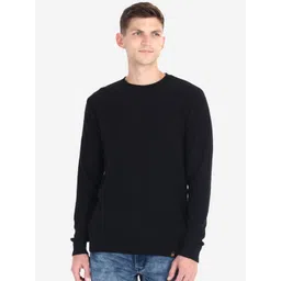 JoE Hazel Men Round Neck Long Sleeves Pure Cotton Pullover-picture-26