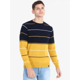 JoE Hazel Yellow Cotton Relaxed Fit Sweater-picture-13