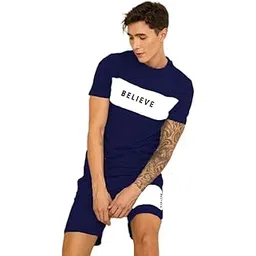 joggers park Awesome Men Tracksuit (3SS-03 (Navy) -M)-picture-54