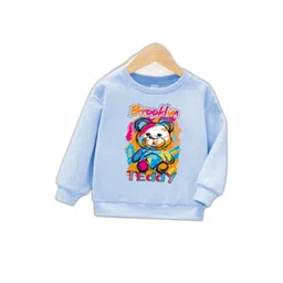 Joggers Park Kids-Unisex Blue Cotton Sweatshirts-picture-17