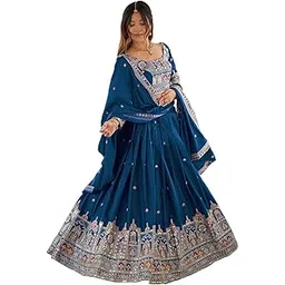 jogmaya fashion Silk Embroidery Designer Lehenga Choli Set For Women Party| latest Bridal Stylish Design Wedding Lehenga Choli For Women (Free Size)-picture-10