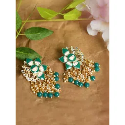 JOHARKAMAL Floral Drop Earrings-picture-41