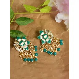 JOHARKAMAL Floral Drop Earrings-picture-25