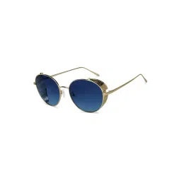 John Jacobs Blue UV Protection Round Unisex Sunglasses-picture-10