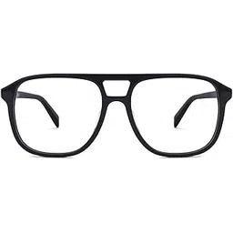 john jacobs | Blue Cut & Antiglare Zero Power Computer Eyeglasses | Black Full Rim Square Shape | For Men & Women | Wide | JJ E12548-picture-12