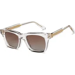 john jacobs x Sonam Bajwa | Full Rim Square Stylish & Premium Polarized Sunglasses | 100% UV Protected | Women | Wide | JJ S15908-picture-40