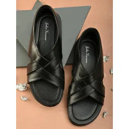 John Karsun Men Black Comfort Sandals-picture-35