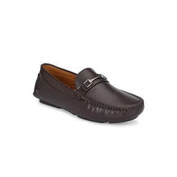 John Karsun Men Brown Solid Loafers image 2