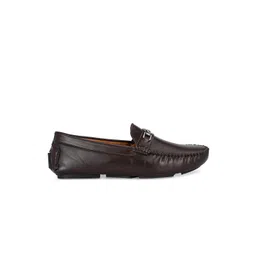 John Karsun Men Brown Solid Loafers image 5