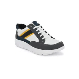John Karsun Men Grey Colourblocked Sneakers-picture-17